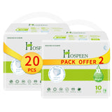 Nateen Hospeen Adult Diapers Pants,Period Pants for Sanitary Protection,Extra Large,Waist Size 100-160 cm, Night Unisex Adult Pull Ups,Panty Style Sanitary Pads for Women,Super Soft Fit.