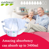 Nateen Combi Plus Incontinence Adult Diaper, Small, Waist Size 65-105cm,10 Count Adult Diapers,with Super Absorbent Layer, Leak Guard,Disposable Underwear for Men&Women-1800ml Absorbency.