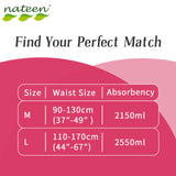 Nateen Flexi Plus Adult Diapers Pants,Incontinence Pull Up,Large,Waist Size 110-170cm,10 Count Adult Pull Ups,Superior Comfort,Excellent Combination of Protection.
