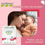Nateen premium Maternity pad for post pregnancy bleeding, super absorbent,ultra softness for skin,Size Extra Large,28 counts