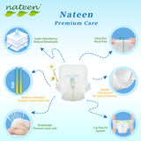 Nateen Premium Baby Pants Diapers,Size 5 (12-17kg),X-Large Baby Pull Ups,Super Absorbent,Ultra Thin Baby Diapers Pants.