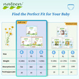Nateen Soft Line Baby Pants Diapers,Size 4 (9-14kg),Large Baby Pull Ups,Diaper Pants,Super Soft and Breathable Baby Diapers Pants.