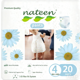 Nateen Premium Care Baby Pants Diapers,Size 4(9-14kg) baby diaper pants,Large,Super Absorbent baby pull ups, 3D double leak Guard,ultra thin baby diapers pants.