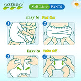 Nateen Premium Baby Pants Diapers,Size 5 (12-17kg),X-Large Baby Pull Ups,Super Absorbent,Ultra Thin Baby Diapers Pants.