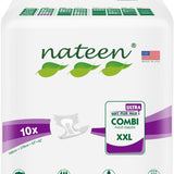 Nateen X-Ultra Incontinence Adult Diaper,XXL,Waist Size 160-210cm,10 Count Adult Diapers,Disposable Underwear for Men&Women,Briefs with Maximum Absorbency, Leak Protection-6000ml Absorbency.