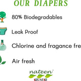 Nateen Combi Maxi Incontinence Adult Diaper,Large,Waist Size 115-150cm,10 Count Adult Diapers,with Maximum Absorbent Layer, Leak Guard,Disposable Underwear for Men&Women,3450ml Absorbency.