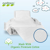 Nateen Baby Wipes, wet Wipes with 90% water for Baby,Multi Purpose Cleaning Baby Wet Wipes With Aloe Vera Extract for Sensitive Skin.