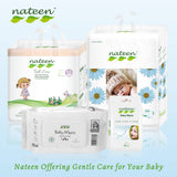 Nateen Baby Wipes, wet Wipes with 90% water for Baby,Multi Purpose Cleaning Baby Wet Wipes With Aloe Vera Extract for Sensitive Skin.