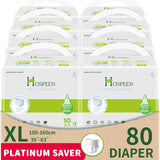 Nateen Hospeen Adult Diapers Pants,Period Pants for Sanitary Protection,Extra Large,Waist Size 100-160 cm, Night Unisex Adult Pull Ups,Panty Style Sanitary Pads for Women,Super Soft Fit.