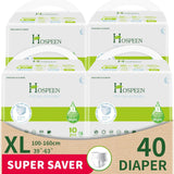 Nateen Hospeen Adult Diapers Pants,Period Pants for Sanitary Protection,Extra Large,Waist Size 100-160 cm, Night Unisex Adult Pull Ups,Panty Style Sanitary Pads for Women,Super Soft Fit.