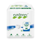 Nateen Flexi Maxi Adult Diapers Pants,Incontinence Night Time Pull Up,Medium,Waist Size 90-130cm,10 Count Adult Pull Ups,Superior Comfort,Excellent Combination of Protection. (10 Count)