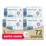 Nateen Hospeen Premium Plus Incontinence Adult diaper pants for Women and Men, Adult Pull Ups Size L, Period Pants for Women.Waist Size 112-147cm,18 Count Day adult pants diaper