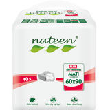 Nateen Disposable Underpads, 60 x 90 cm,Incontinence Pads,Diaper Changing Mats for Baby,High Absorbency Bed Pads,Mattress Protector Pads.
