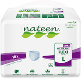 Nateen Flexi Ultra Adult Diapers Pants, ultima absorbency Incontinece Pull Ups, Large,Waist Size 110-170cm,10 Count Adult Pants diaper,Superior Comfort,Excellent Combination of Protection.