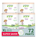 Nateen Soft Line Baby Pants Diapers,Size 5 (12-17kg), X-Large Baby Pull Ups,Diaper Pants,Super Soft and Breathable Baby Diapers Pants