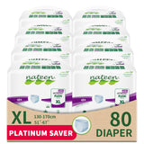 Nateen Flexi Ultra Adult Diapers Pants, ultima absorbency Incontinece Pull Ups,Extra Large,Waist Size 130-170cm,10 Count Adult Pull Ups,Superior Comfort,Excellent Combination of Protection.