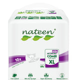 Nateen Super Ultra Incontinence Adult Diaper,X-Large,Waist Size 130-175cm,10 Count Adult Diapers,Disposable Underwear for Men&Women,Briefs with Maximum Absorbency, Leak Protection-4300ml Absorbency.