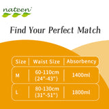 Nateen Flexi Soft Adult Diapers Pants, Incontinence Pull Up,Large,Waist Size 110-170cm,10 Count Adult Pull Ups,Superior Comfort,Excellent Combination of Protection.