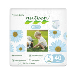 Nateen Premium Baby Pants Diapers,Size 5 (12-17kg),X-Large Baby Pull Ups,Super Absorbent,Ultra Thin Baby Diapers Pants.