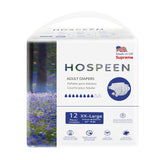 Hospeen Supreme Incontinence Adult Diaper, Size XXL,Waist Size 160-200cm,2100ml Absorbency